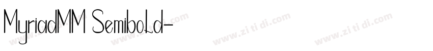 MyriadMM Semibold字体转换 MyriadMM Semibold字体转换